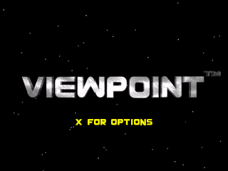 Viewpoint title screen for Playstation